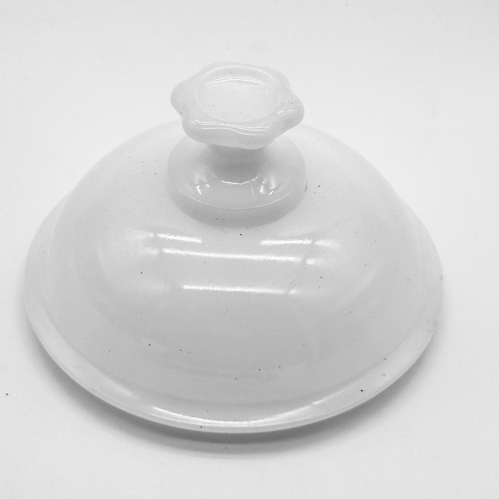Milk Glass lid topper‎ no base